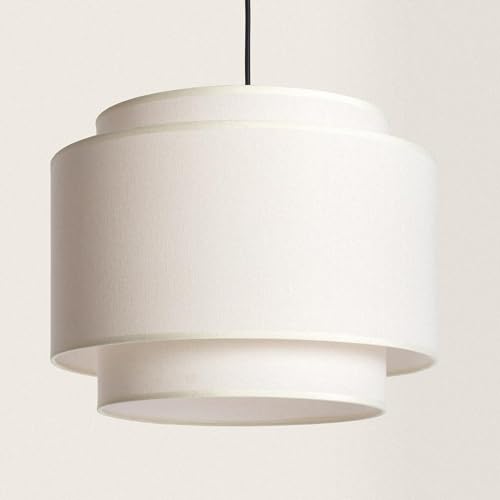 LEDKIA LIGHTING Lámpara Colgante Metal y Tela Arija Beige von LEDKIA LIGHTING