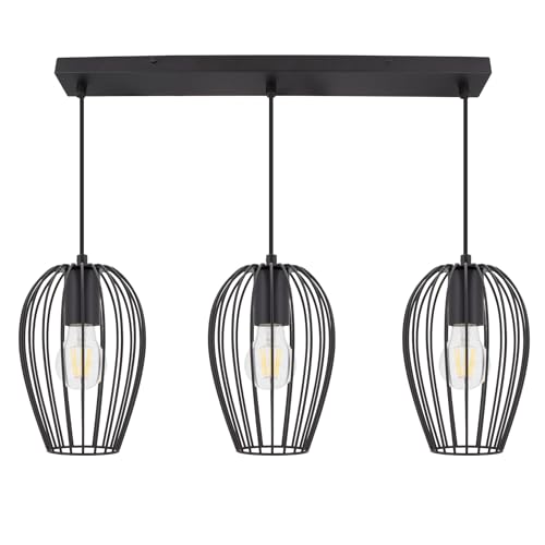 LEDKIA LIGHTING - Hängeleuchte Telmi 3 Spots | Drehbar für Akzentbeleuchtung | Für Innenbereiche geeignet | Integrierte Lampenhalter | Aluminium, Schwarz LEDKIA LIGHTING - Hängeleuchte Telmi 3 Spots | Drehbar für Akzentbeleuchtung | Für Innenbereiche geeignet | Integrierte Lampenhalter | Aluminium, Schwarz von LEDKIA LIGHTING