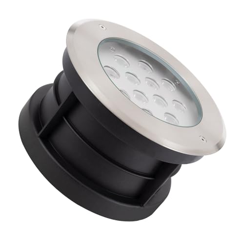 LEDKIA LIGHTING LED-Bodeneinbaustrahler Aussen 12W Inox 3000K Warmweiß von LEDKIA LIGHTING
