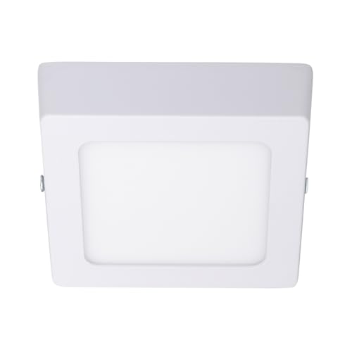 LEDKIA LIGHTING LED-Deckenleuchte 6W Eckig Aluminium 105x105mm Slim CCT Wählbar Galán SwitchDimm Weiß für Wohnzimmer, Küche, Schlafzimmer von LEDKIA LIGHTING
