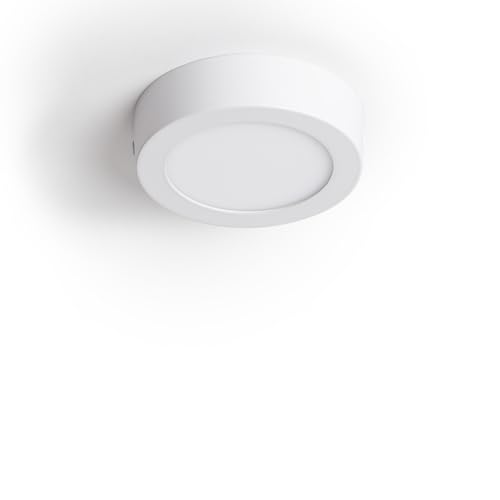 LEDKIA LIGHTING LED-Deckenleuchte 6W Rund Superslim Wählbar CCT Ø110 mm Wählbar (Warm-Neutral-Kalt) für Wohnzimmer, Küche, Schlafzimmer von LEDKIA LIGHTING