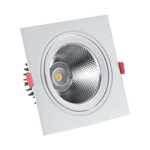 LEDKIA LIGHTING LED Downlight Einbaustrahler 15W Eckig Madison Ausschnitt Ø 115 mm 3000K Warmweiß von LEDKIA LIGHTING