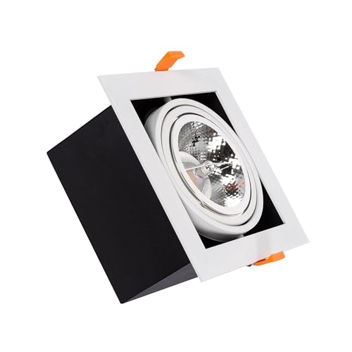 LEDKIA LIGHTING LED Downlight Einbaustrahler 15W Schwenkbar Kardan Eckig AR111 Ausschnitt 165x165 mm 4000K Neutralweiß LEDKIA LIGHTING LED Downlight Einbaustrahler 15W Schwenkbar Kardan Eckig AR111 Ausschnitt 165x165 mm 4000K Neutralweiß von LEDKIA LIGHTING