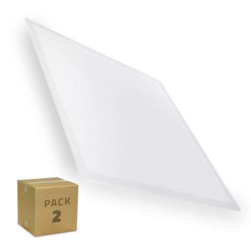 LEDKIA LIGHTING LED-Panel 60x60 cm 40W 4000lm (2er-Pack) 6500K No Flicker Kaltweiß von LEDKIA LIGHTING