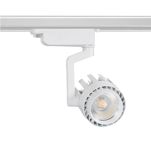 LEDKIA LIGHTING LED-Strahler Dora 30W in Weiss für 1-Phasenstromschienen Warmes Weiß 3000K 36º von LEDKIA LIGHTING