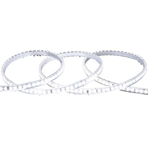 LEDKIA LIGHTING LED-Streifen Dimmbar 220V SMD Selbstgleichrichtend 120 LED/m 10W/m 1000lm/m Breite 12mm Schnitt 10cm IP65 nach Maß 6000K Kaltweiß 2 m von LEDKIA LIGHTING