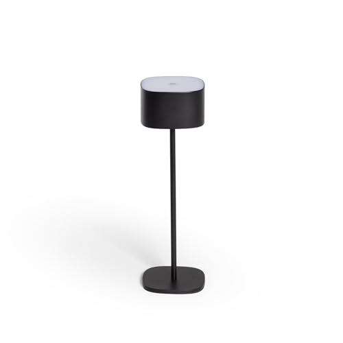 LEDKIA LIGHTING LED Tischlampe 2W Tragbar mit Batterie USB wiederaufladbar Mounka Square Schwarz für Wohnzimmer, Küche, Schlafzimmer von LEDKIA LIGHTING