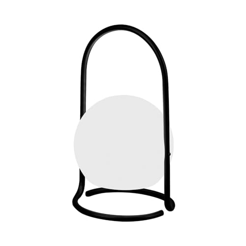 LEDKIA LIGHTING - Tragbare LED-Tischlampe | 2.5W USB-Wiederaufladbar | IP65 Wasserfest | Metallgriff für Innen & Außen | 250 lm Lichtstrom | 6-15 Stunden Autonomie, Schwarz, Polyethylen von LEDKIA LIGHTING