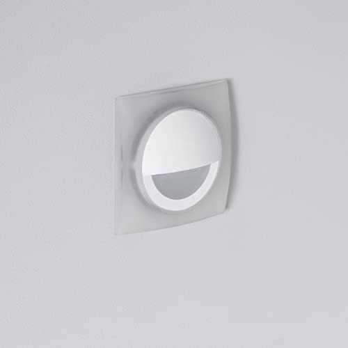 LEDKIA LIGHTING LED-Wandleuchte Aussen 3W Einbau Quadratisch Weiss Occulare Weiß für Wohnzimmer, Küche, Schlafzimmer von LEDKIA LIGHTING