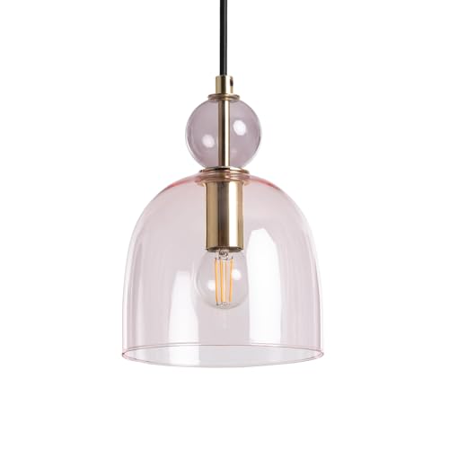 LEDKIA LIGHTING Pendelleuchte aus Metall und Glas Mono-Baudelaire Rosa von LEDKIA LIGHTING