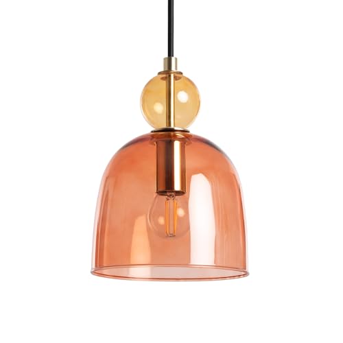 LEDKIA LIGHTING Pendelleuchte aus Metall und Glas Mono-Baudelaire Rot von LEDKIA LIGHTING