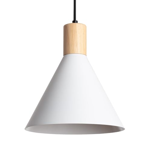 LEDKIA LIGHTING Pendelleuchte aus Metall und Holz Arbat Weiß von LEDKIA LIGHTING