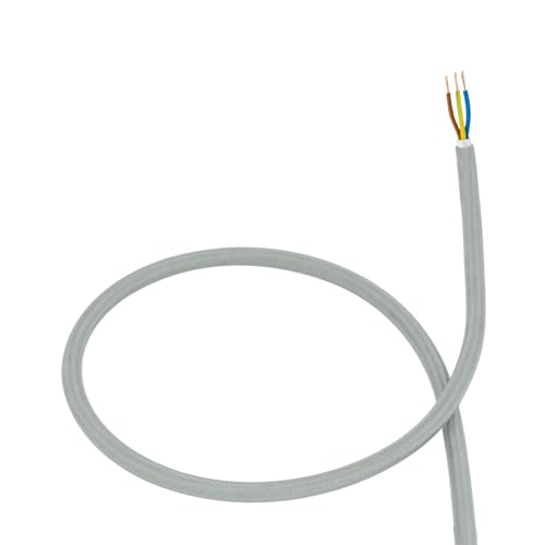 LEDKIA LIGHTING Textilkabel Grau 2 m von LEDKIA LIGHTING