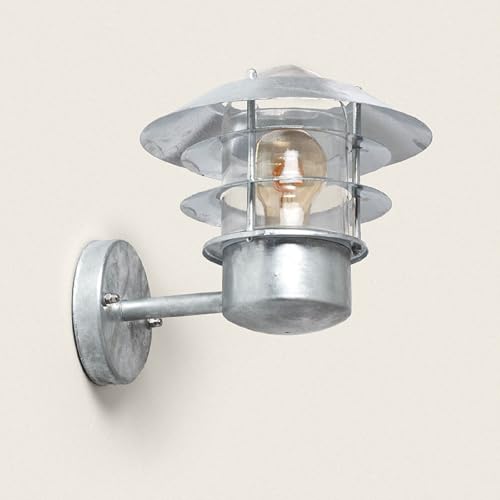 LEDKIA LIGHTING Wandleuchte Außen Verzinkter Stahl Coastal Stage Inferior Silber von LEDKIA LIGHTING