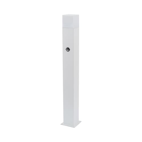LEDKIA LIGHTING - Außen Bodenleuchte | 74cm mit Bewegungsmelder | Elegantes Design | Aluminium & PMMA für Langlebigkeit | E27 Fassung (Lampe nicht enthalten), Weiß von LEDKIA LIGHTING
