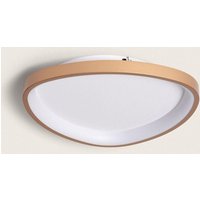 Efectoled - 20W ovale LED-Deckenleuchte aus Metall Ø420 mm cct wählbar Owen Gold von EFECTOLED