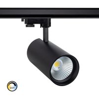 Efectoled - 3-Phasenstromschiene LED-Strahler 40W cct d'Angelo Schwarz lifud Wählbar (Warm-Neutral-Kalt) von LEDKIA