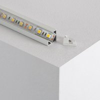 Ledkia - Aluminiumprofil für Ecken Flach 1m für LED-Streifen bis 10mm von LEDKIA