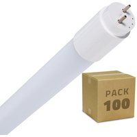 Ledkia - Box mit 100 T8 Nano pc LED-Röhren 150 cm Einseitiger Anschluss 22 w 130 lm/W Neutralweiß von LEDKIA