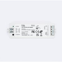 Ledkia - Controller Dimmer LED-Streifen Einfarbig 5/12/24/36V dc kompatibel mit RF-Fernbedienung und Schalter Weiß von LEDKIA