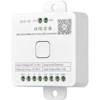 Controller Dimmer für LED Streifen 12/24V DC 12 in 1 W/CCT/RGB/RGBW/RGBWW/IC Digital SPI mit Fernbedienung und Bluetooth Control Monocolor / CCT / von LEDKIA