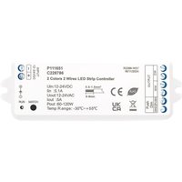 Efectoled - Controller Dimmer led Streifen cct 12/24V dc 2 Kanäle kompatibel mit Drucktaster und rf Fernbedienung cct von LEDKIA