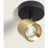 Ledkia - Deckenleuchte Ausrichtbar Aluminium 1 Strahler Caleb Gold von LEDKIA