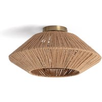 Efectoled - Deckenleuchte Naturfasern Big Moksha Natürlich von EFECTOLED