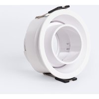 Downlight-Ring Konisch Schwenkbar mit niedrigem ugr für LED-Glühbirnen GU10 / GU5.3 Schnitt Ø75 mm Suefix Weiß von LEDKIA