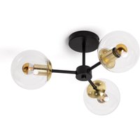 Efectoled - Deckenleuchte Metall und Glas Wassily Gold 3 Strahler Schwarz Efectoled - Deckenleuchte Metall und Glas Wassily Gold 3 Strahler Schwarz von EFECTOLED