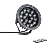 Efectoled - LED-Außenstrahler rgb 18W IP67 mit Spieß Colmar rgb von LEDKIA