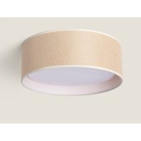 Efectoled - Runde LED-Deckenleuchte Rattan Ø360 Rufus Natürlich von EFECTOLED