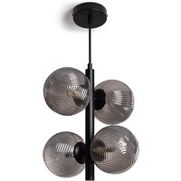 Pendelleuchte Metall und Glas Dayla Rauchgrau Pendelleuchte Metall und Glas Dayla Rauchgrau von LEDKIA