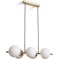 Efectoled - Pendelleuchte Metall und Glas Moonlight Brass 6 Spots Gold Efectoled - Pendelleuchte Metall und Glas Moonlight Brass 6 Spots Gold von LEDKIA