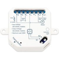 Ledkia - WiFi Smart Schalter für elektrische Jalousien und Vorhänge Weiß von LEDKIA