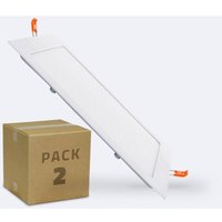 Efectoled - led Einbaustrahler flach 18W Eckig SuperSlim Ausschnitt 205x205mm 2er-Pack 4000K Neutralweiß von EFECTOLED