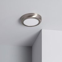 LED-Deckenleuchte 12W Rund Metall Ø175mm Design Silver Neutralweiß 4000K - 4500K von LEDKIA