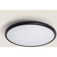 LED Deckenleuchte 28W Metall CCT wählbar Meisel Schwarz von LEDKIA