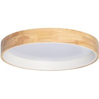 Ledkia - LED-Deckenleuchte 30W Rund Holz Ø570 mm cct Wählbar Dari Weiß von LEDKIA