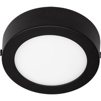 LED-Deckenleuchte 6W Rund Aluminium Ø110mm Slim cct Wählbar Galán Schwarz von LEDKIA