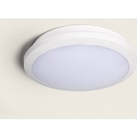 Ledkia - LED-Deckenleuchte Außen 19-28W cct Dimmbar Ø300mm Auswählbar (Warm-Neutral-Kühl) Weiß von LEDKIA