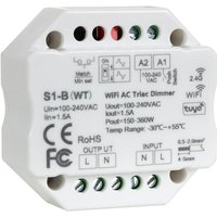 LED-Dimmer Triac WiFi Triac RF 1CH 1.5A AC Kompatibel mit Schalter Weiß von EFECTOLED