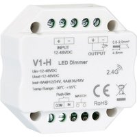 LED-Dimmer rf 12/48V für einfarbige LED-Streifen Kompatibel mit Schalter Weiß von LEDKIA