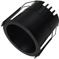 LED Downlight 10W Schnitt Ø 63 mm Deep 2700K Schwarz Warmweiß von LEDKIA