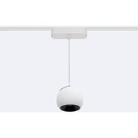 LED-Hängeleuchte Konkave 1-Phasenmagnetschiene 25mm Super Slim 12W 48V CRI90 Weiss Ø100 mm Neutralweiß 4000K von LEDKIA