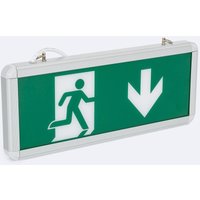Ledkia - led Notfall Leuchte Oberfläche/Aufhängen 60lm Permanent/ Nicht Permanent mit Einseitigem Schild 3 w von LEDKIA