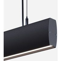 LED Pendelleuchte Lineal 24W Aluminium CCT Doppelseitige Beleuchtung Funky Zapp Schwarz Wählbar (Warm-Neutral) (2700K - 3500K - 4000K) von LEDKIA