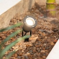 LED-Strahler Außen mit Spieß Faro für GU10-Glühbirne Schwarz von LEDKIA
