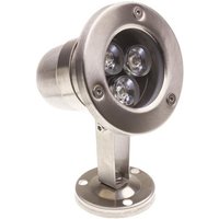 Ledkia - LED-Strahler Oberfläche 3W Tauchfähig 12V dc Inox Kaltes Weiß 6000K 100 mm von LEDKIA