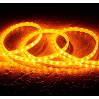 LED-Streifen 220V SMD2835 60LEDs/m Orange IP65 Breite 8mm Schnitt alle 100cm 3m von LEDKIA